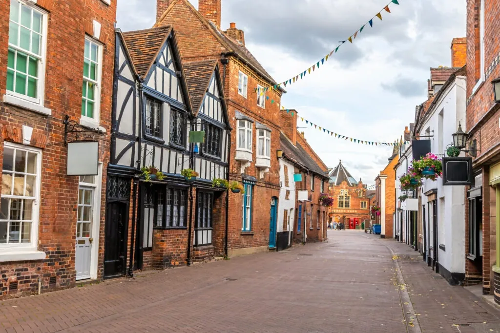 A historic street in Lichfield